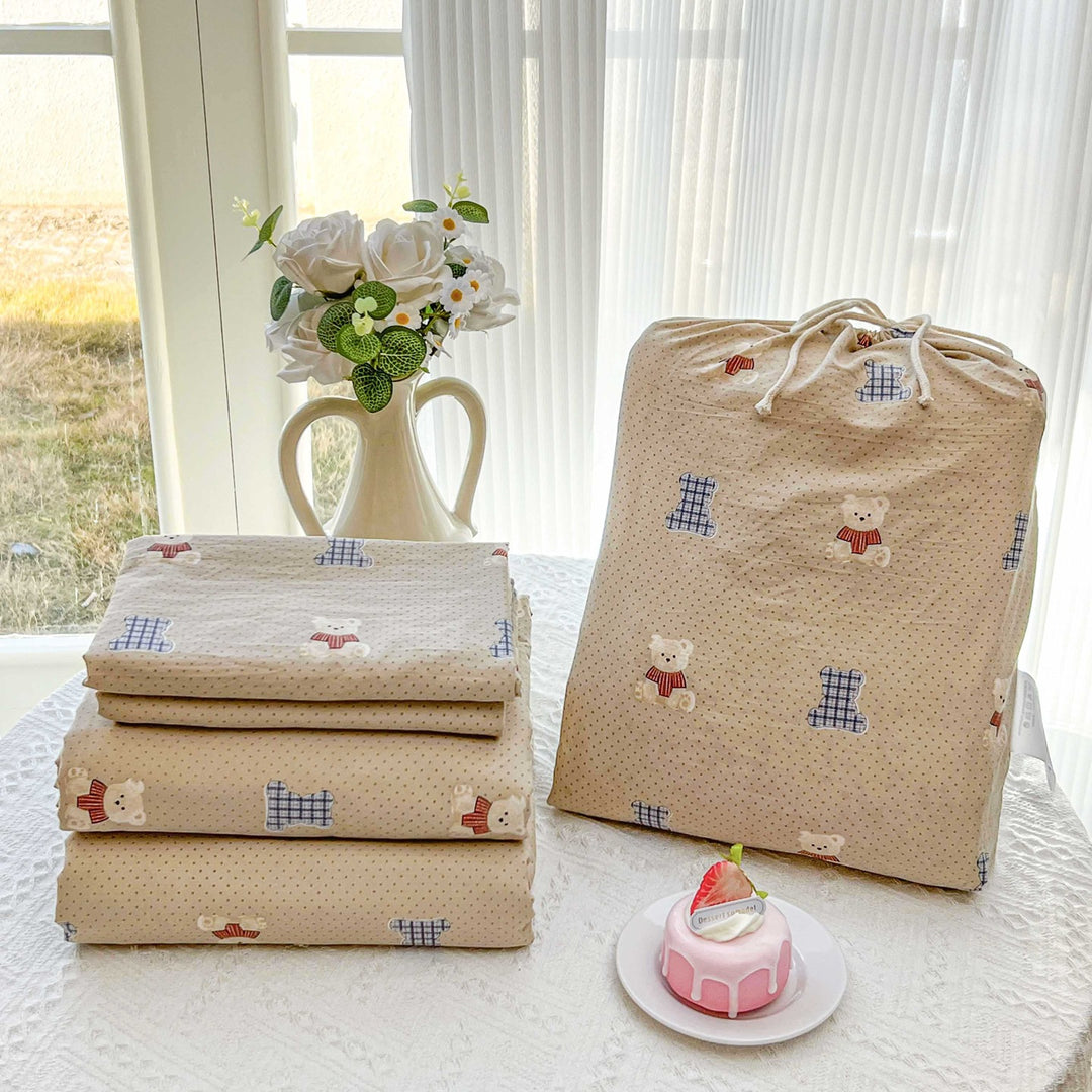 Soft Cotton Floral Pattern Bedding Set