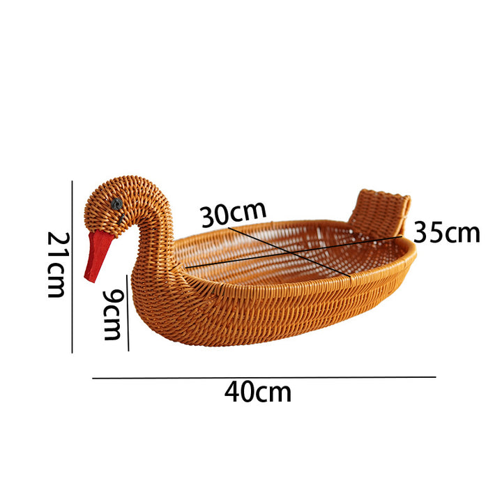 Decorative Woven Duck-Shaped Basket Stornfield