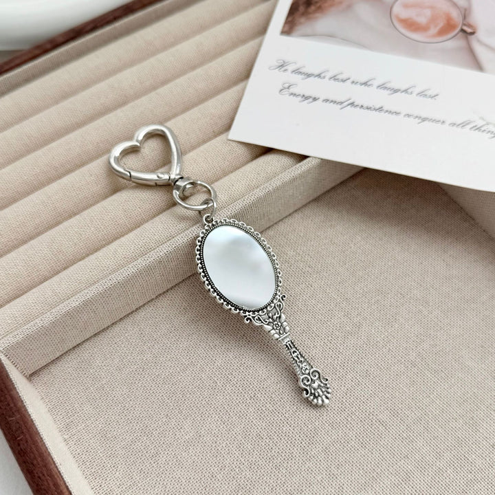 Vintage-Style Compact Mirror Keychain Stornfield