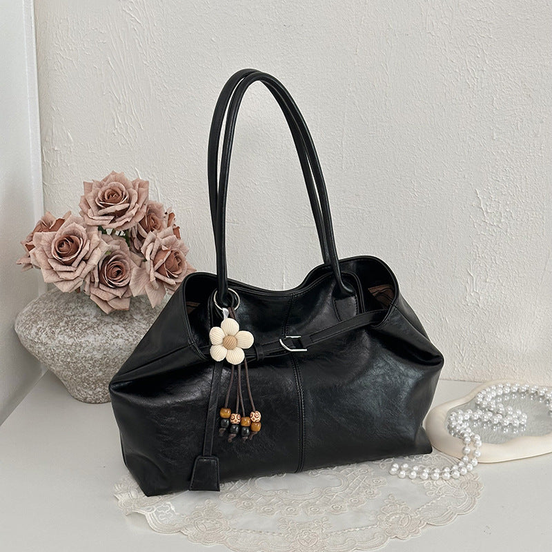 Spacious Leather Tote