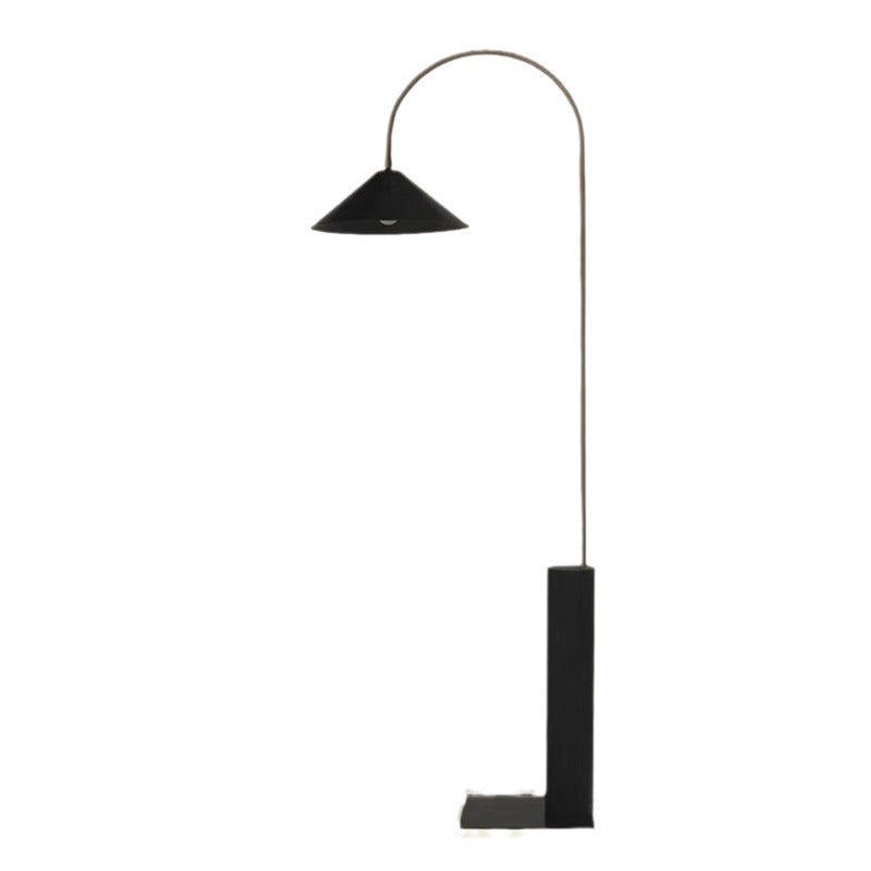 Modern Arching Floor Lamp with Unique Shade Design