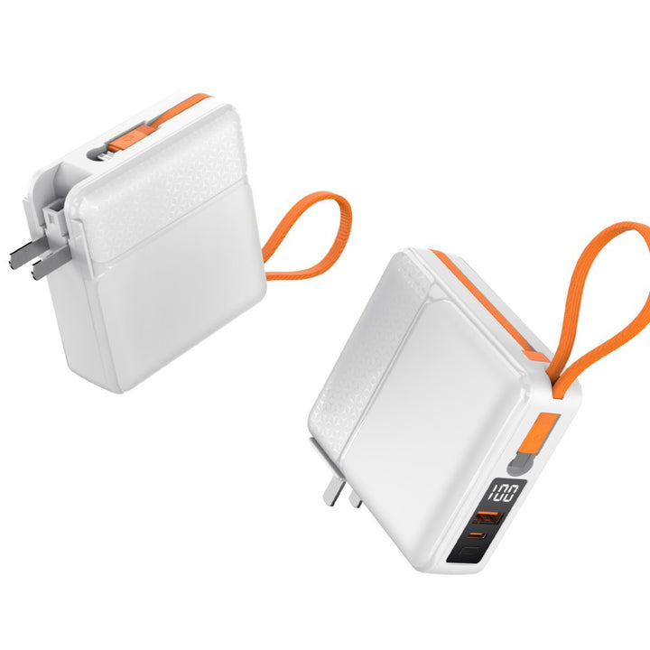 Compact quick-charge power bank with LCD display and integrated safety technology Stornfield