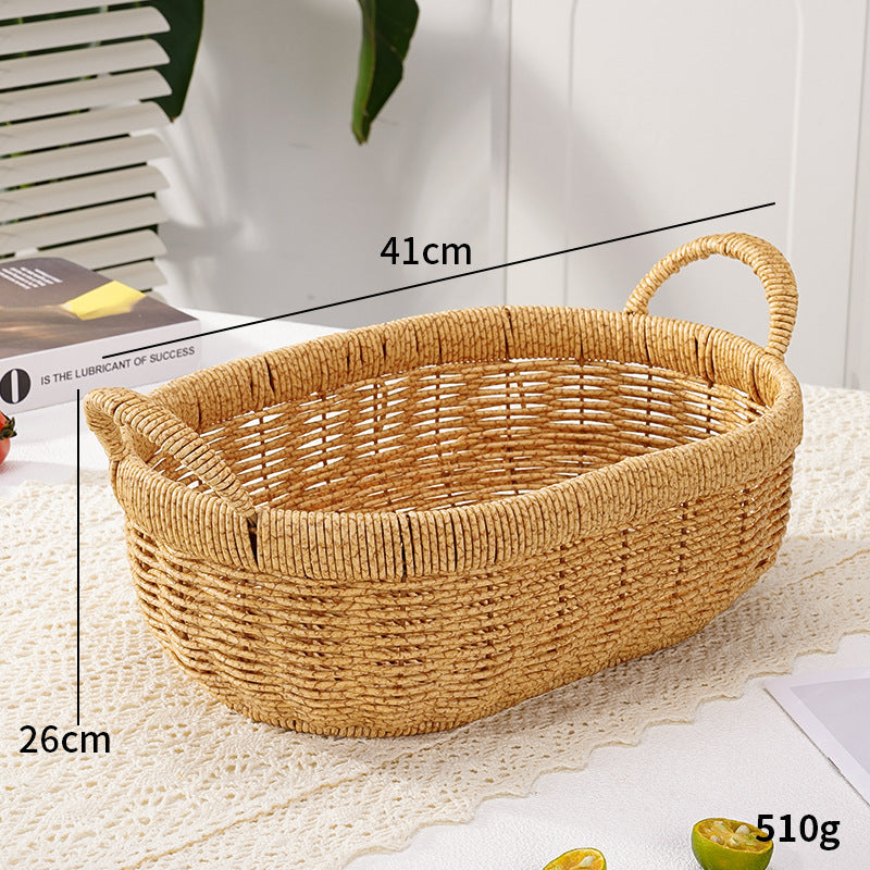 Decorative Round Woven Storage Basket Stornfield