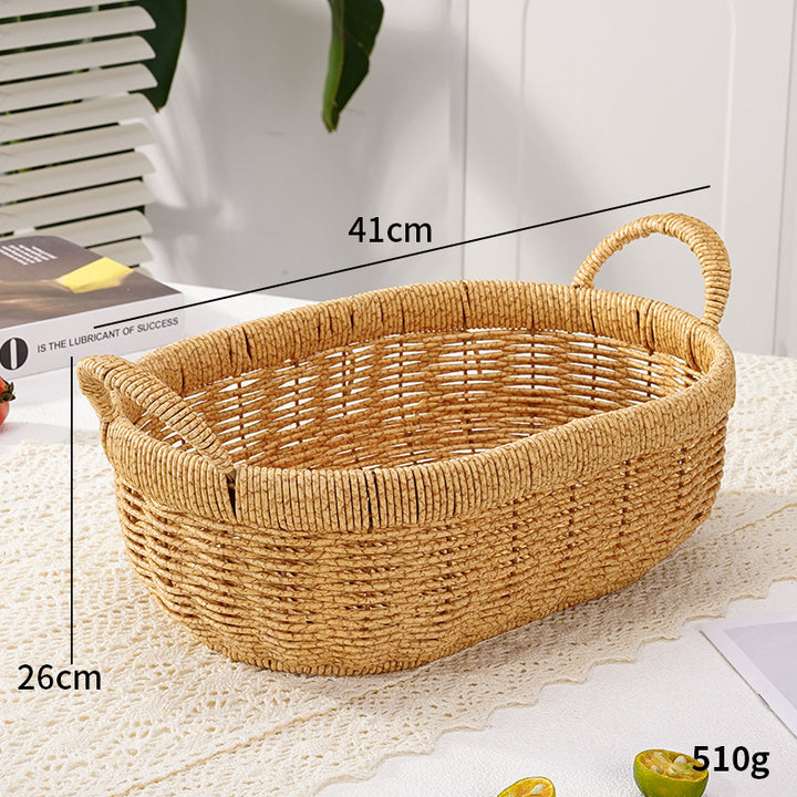 Decorative Round Woven Storage Basket Stornfield