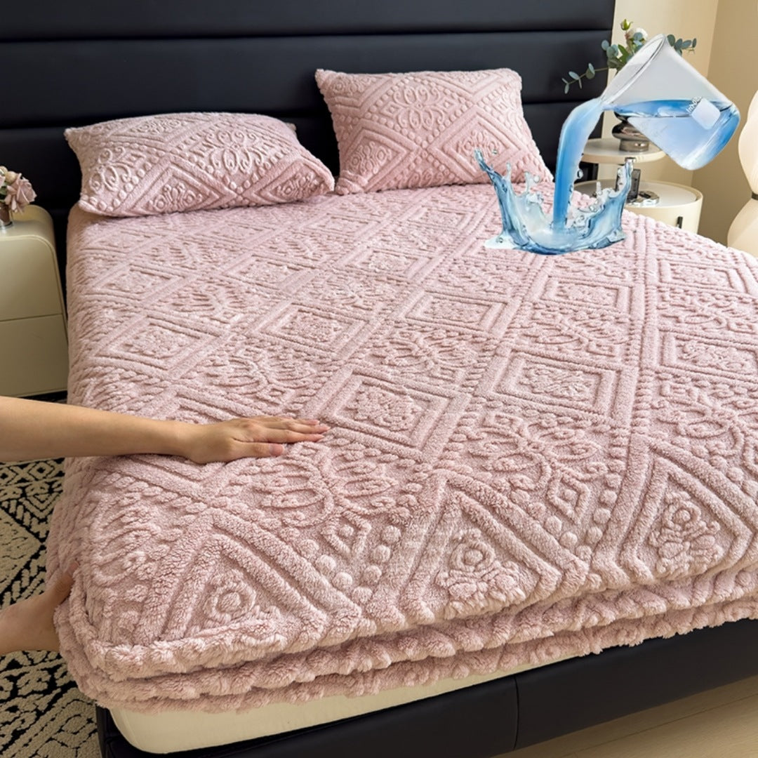 Luxurious Embossed Fleece Bedspread