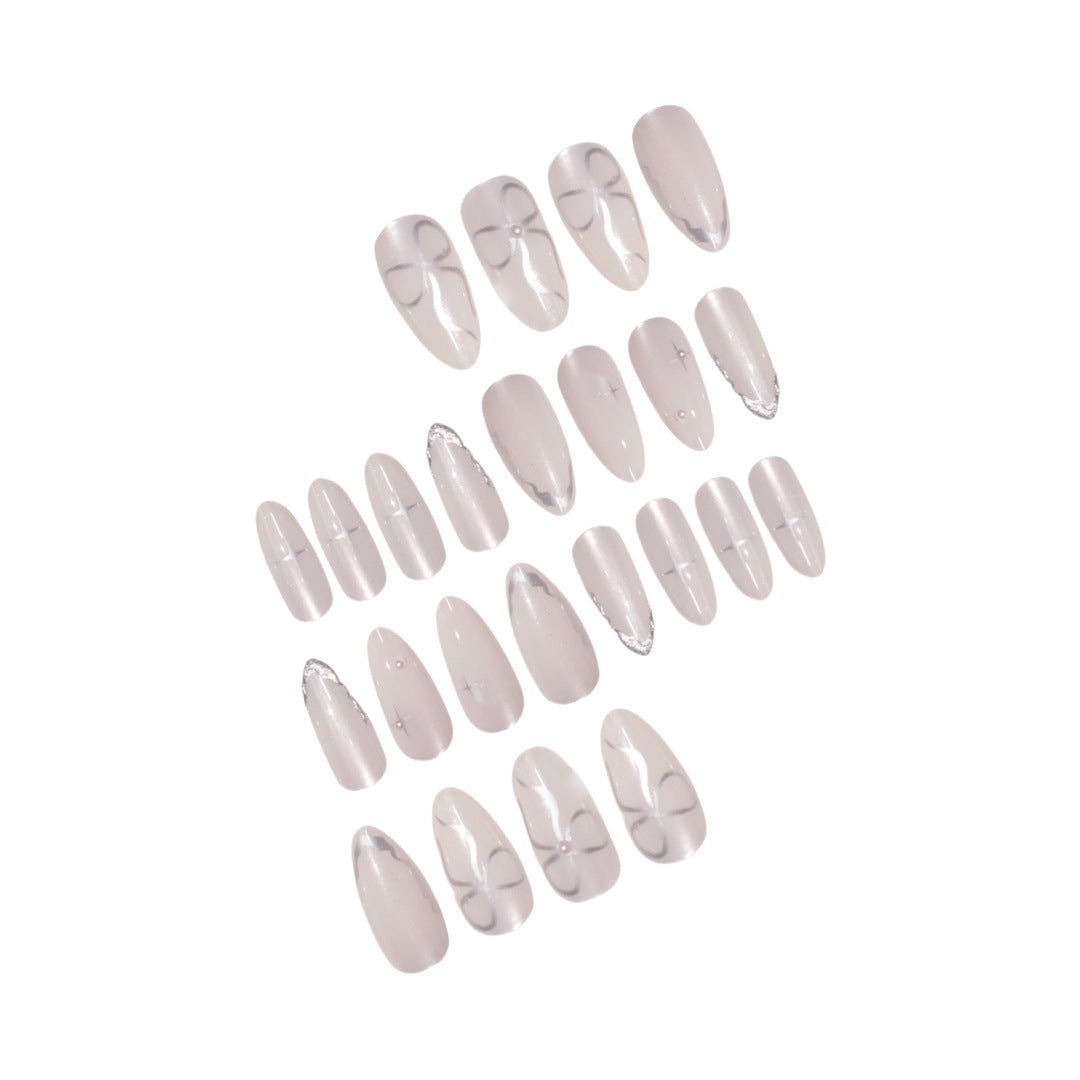 Elegant Stiletto Press-On Nail Art with Glossy Finish Stornfield