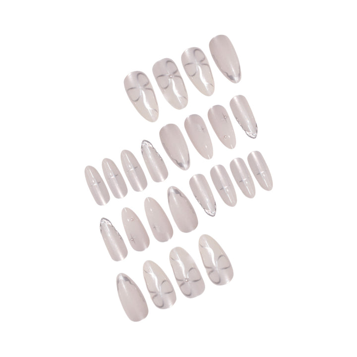 Elegant Stiletto Press-On Nail Art with Glossy Finish Stornfield