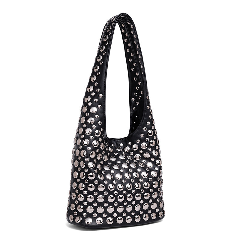Studded Leather Shoulder Bag Stornfield