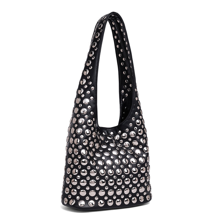 Studded Leather Shoulder Bag Stornfield