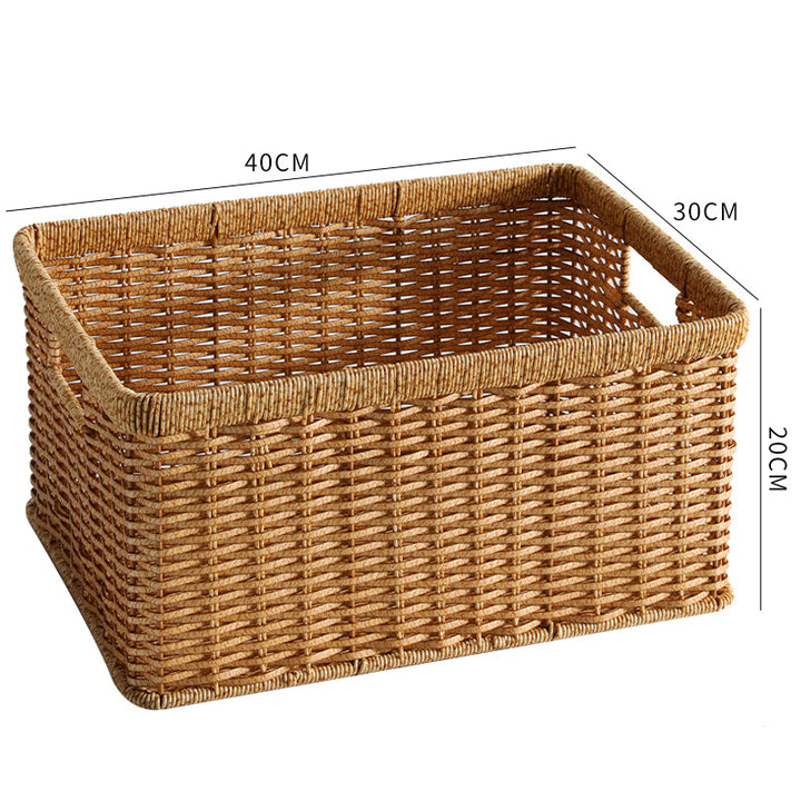 Unisex Practical Storage Basket with Open Handles Stornfield