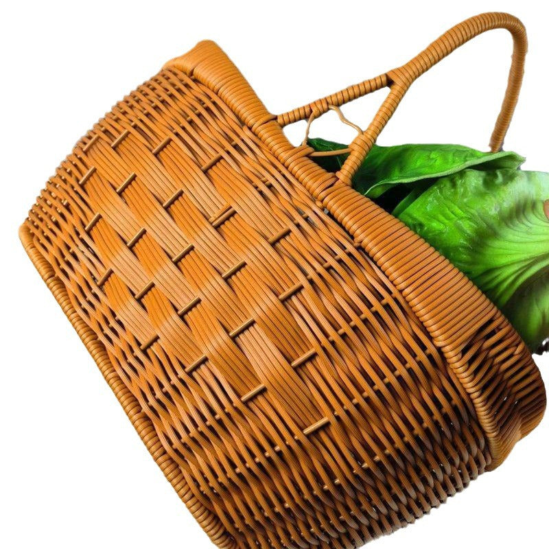 Handcrafted Woven Shopping Basket Stornfield