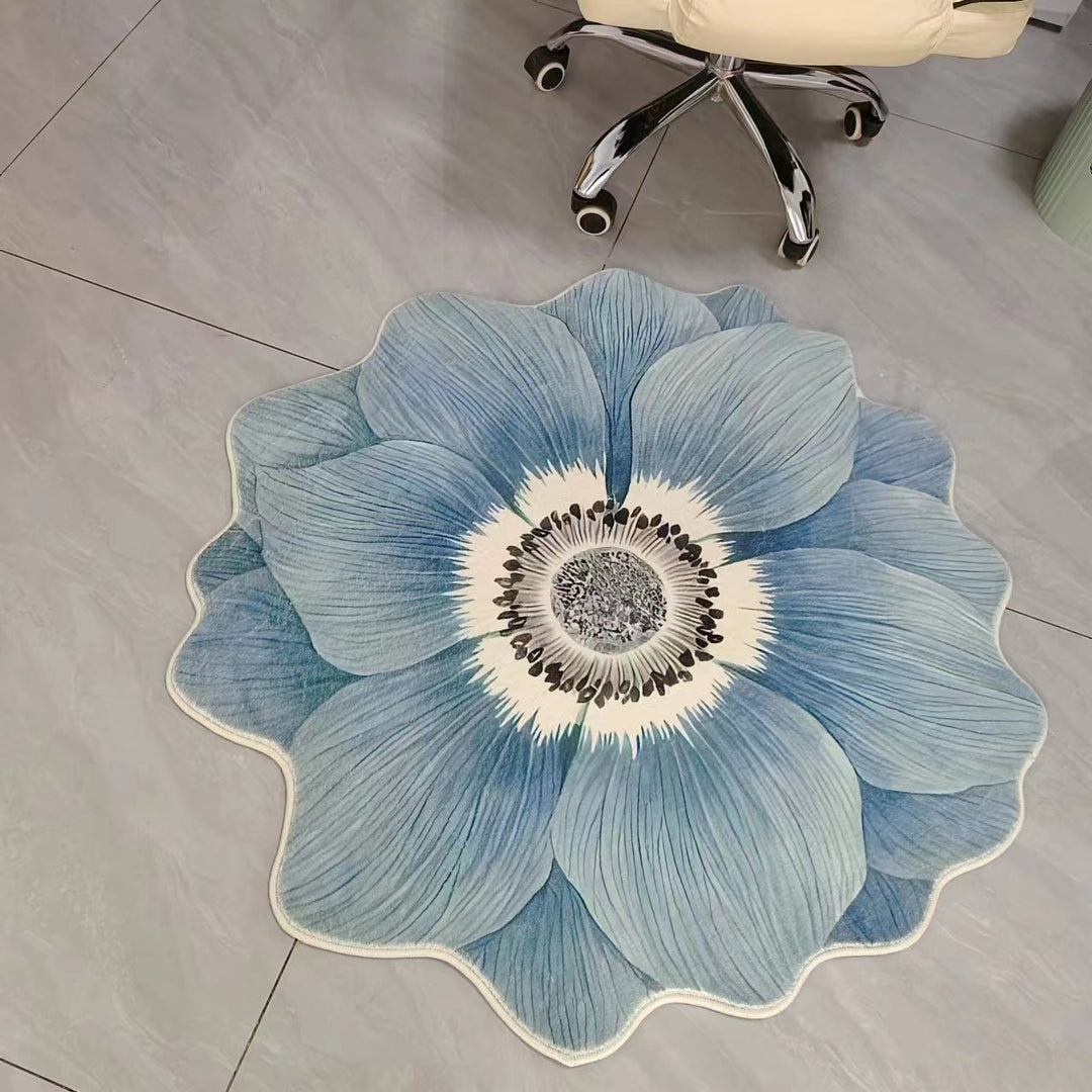 Floral Shaped Area Rug