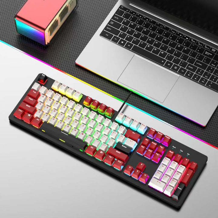 RGB Backlit Mechanical Gaming Keyboard and Mouse Set Stornfield