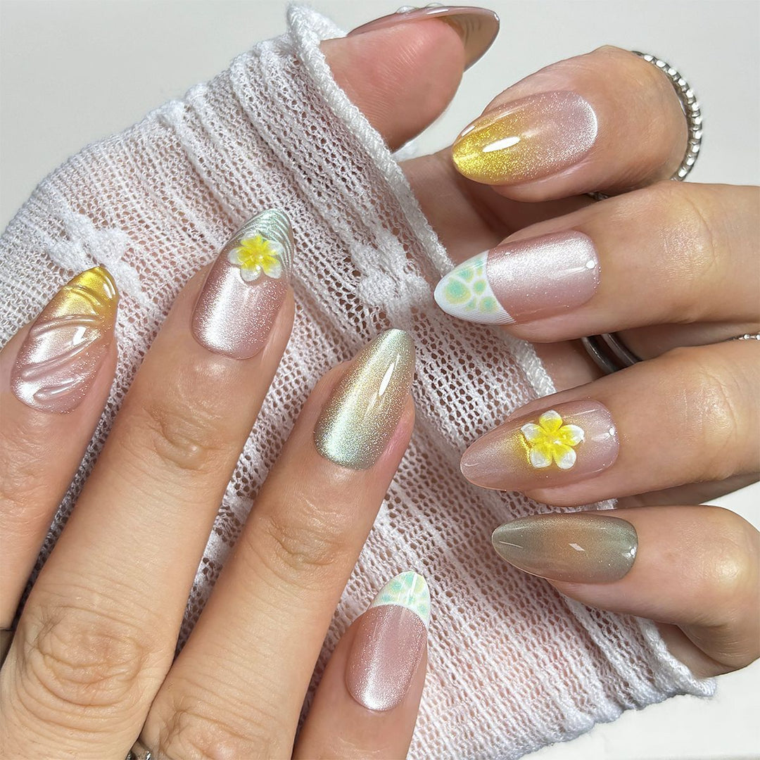 Floral Art Press-On Nail Tips Stornfield