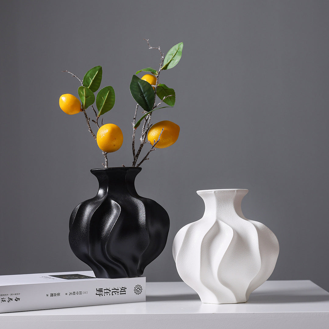Sculptural Textured Ceramic Vase