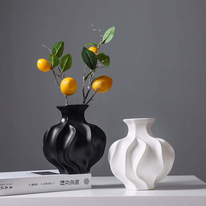 Sculptural Textured Ceramic Vase