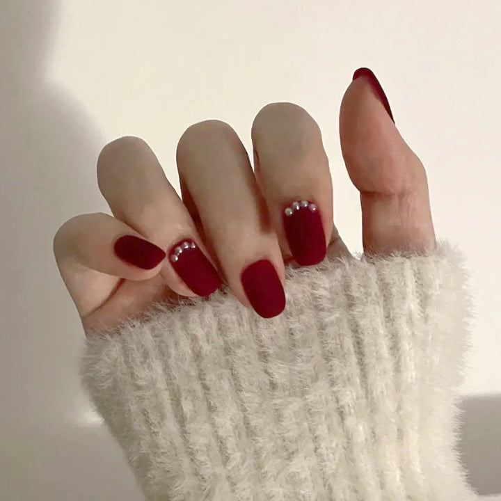 Elegant Matte Press-On Nail Art Stornfield