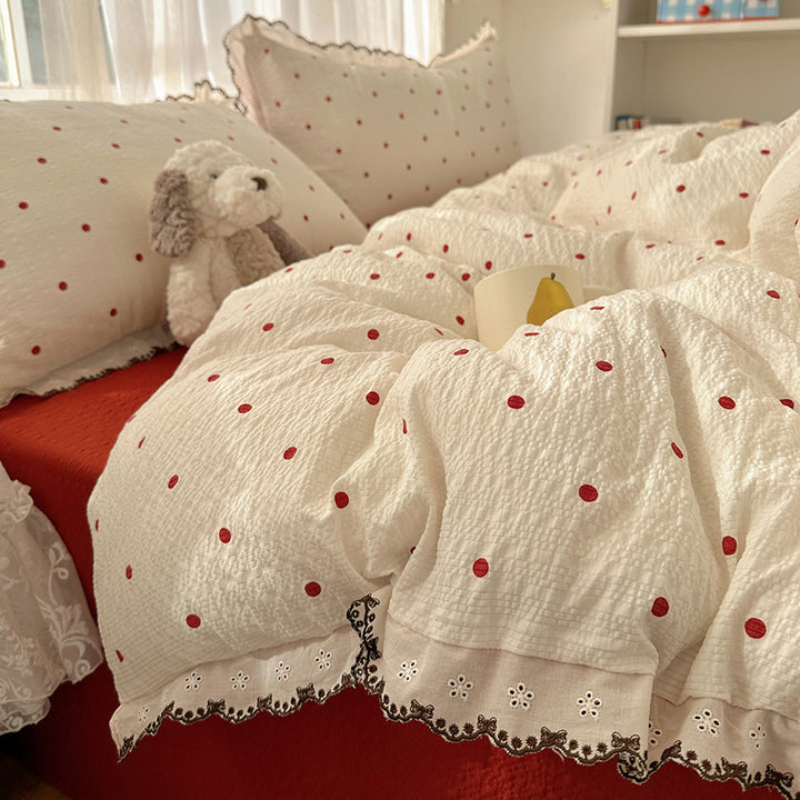 Vintage Floral Patchwork Bedding Set