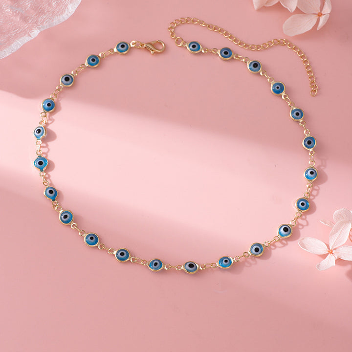 Decorative Evil Eye Charm Necklace Stornfield