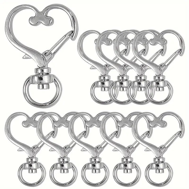 Heart-Shaped Snap Hook Clips Stornfield