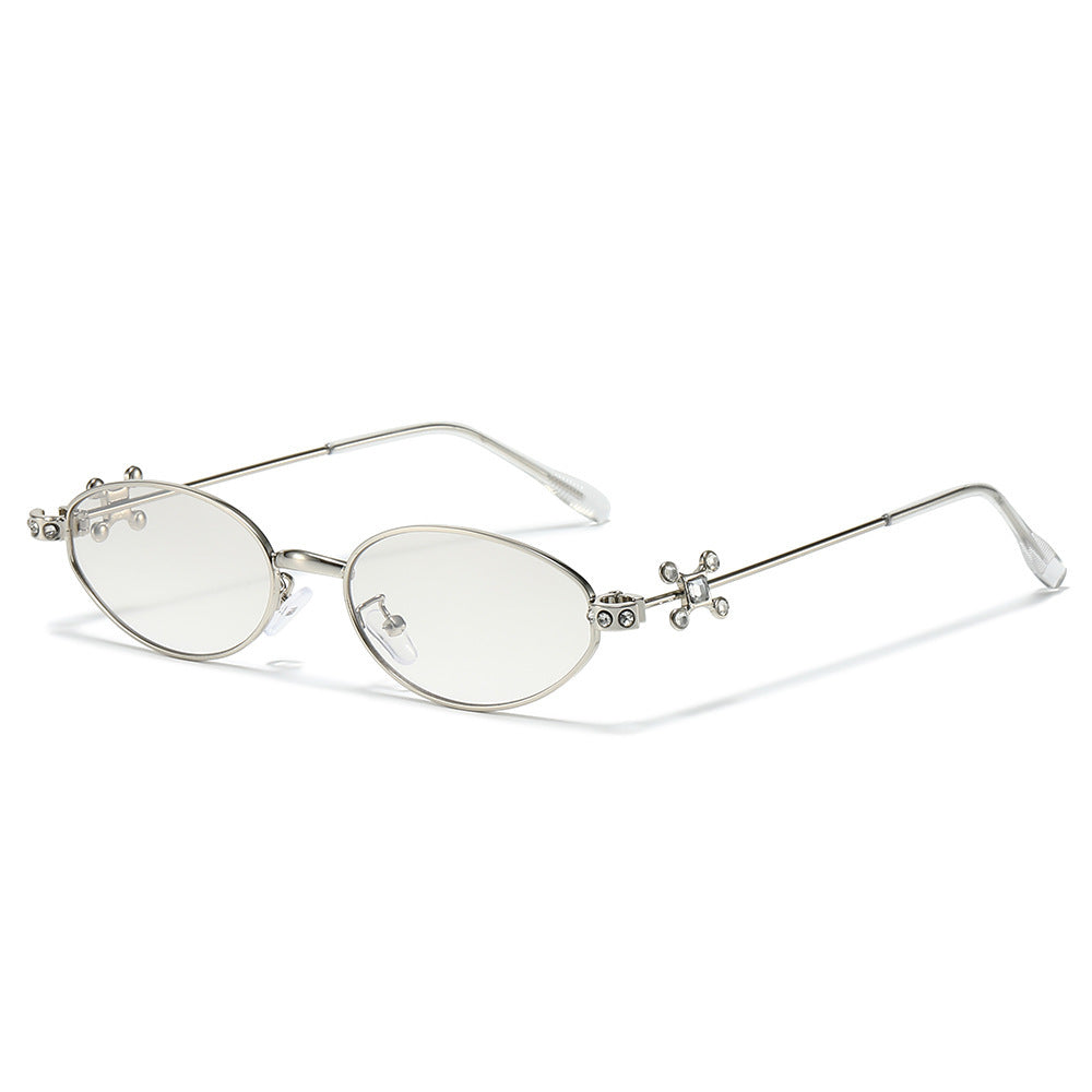 Elegant Rhinestone-Embellished Cat-Eye Sunglasses Stornfield