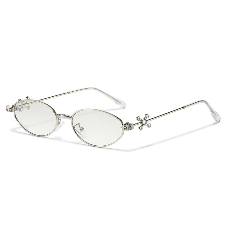 Elegant Rhinestone-Embellished Cat-Eye Sunglasses Stornfield