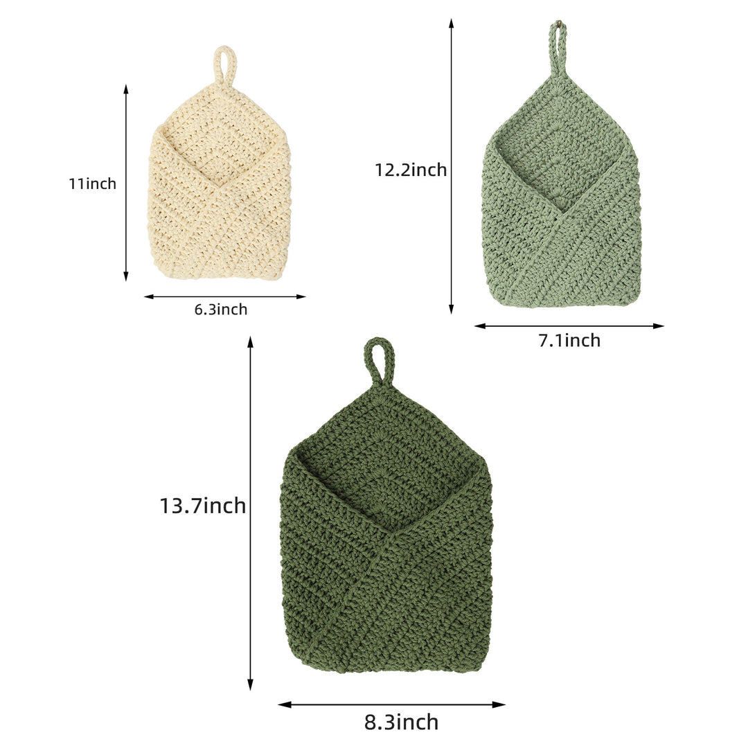 Hand-knotted storage bag Stornfield
