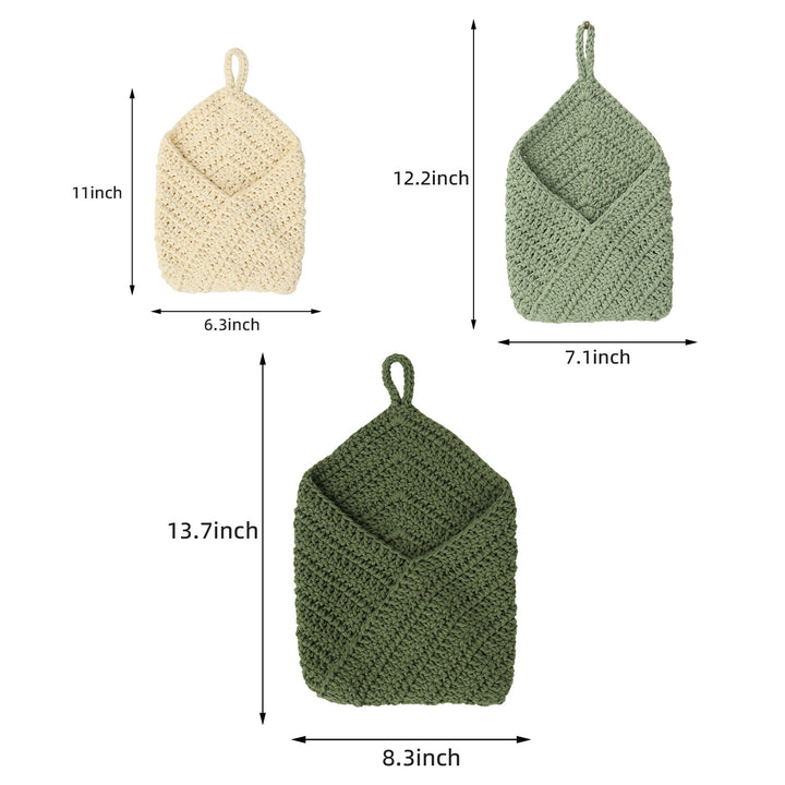 Hand-knotted storage bag Stornfield