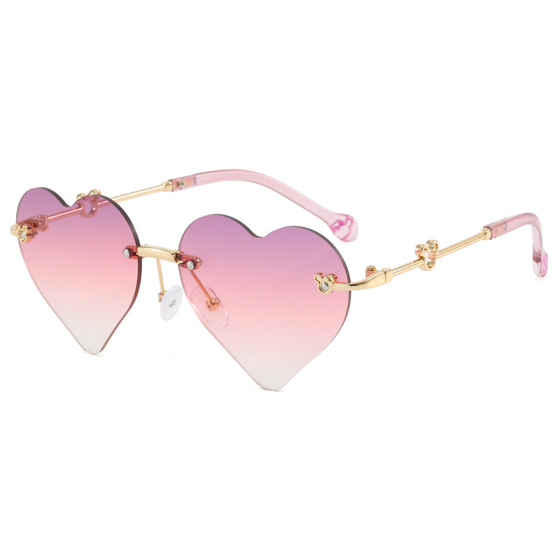 Women's Heart-Shaped Sunglasses with Mirrored Lenses Stornfield