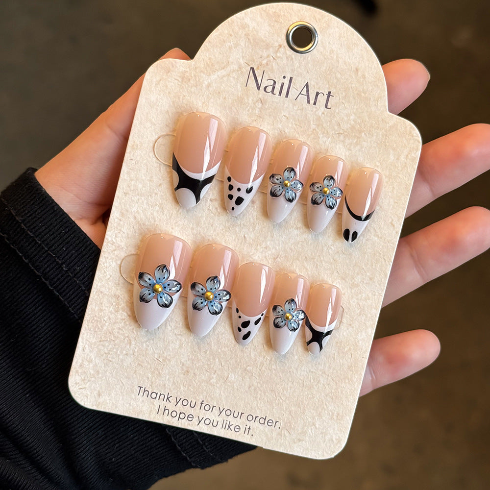 Floral-Themed Press-On Nail Design Collection Stornfield
