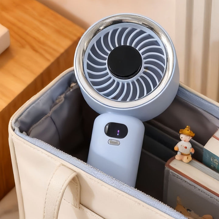 Ladies portable mini fan with digital speed display Stornfield