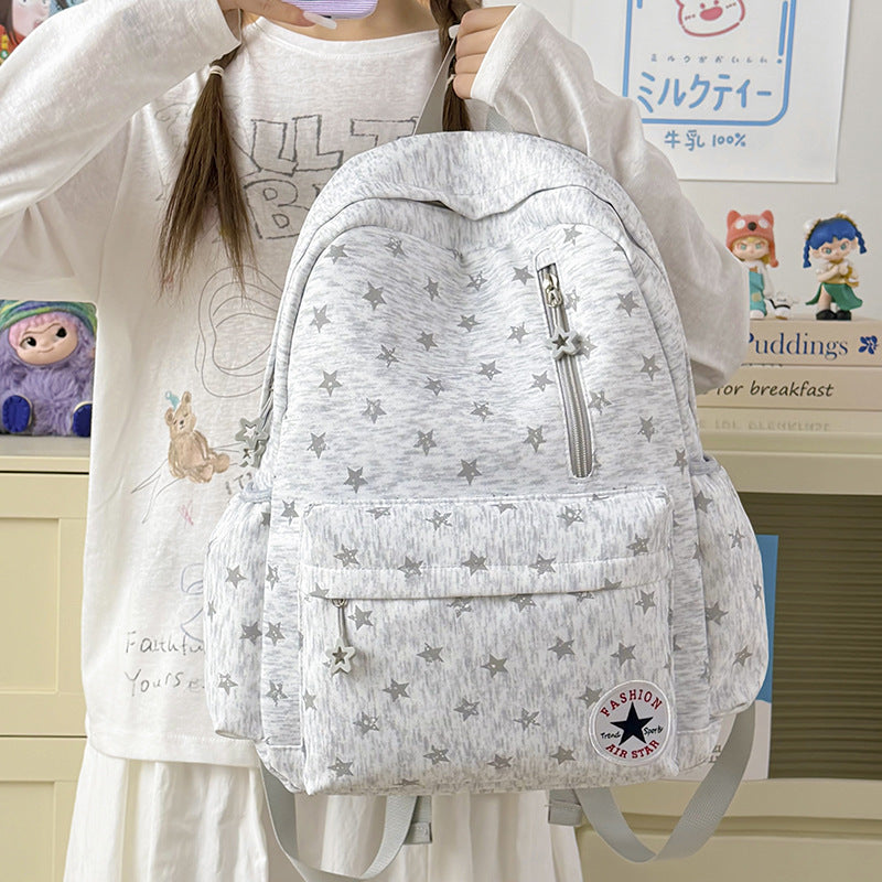 Star-Embellished Casual Backpack Stornfield