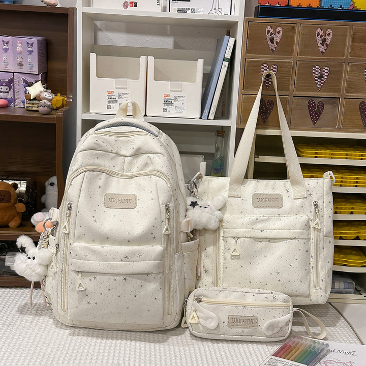 Star-Printed Multi-Pocket Backpack Stornfield