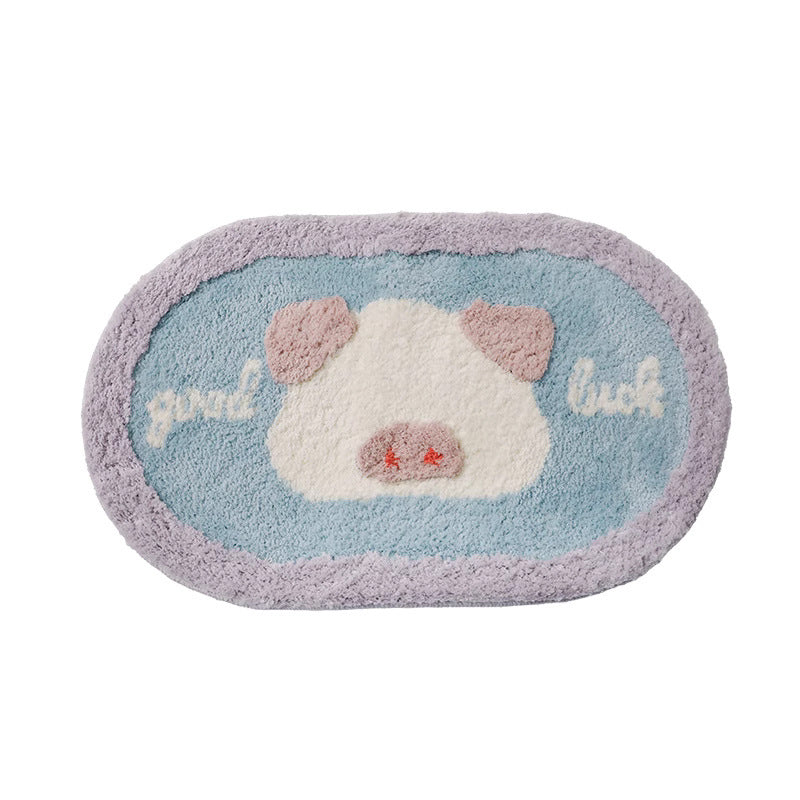 Playful Dog-Themed Floor Mat