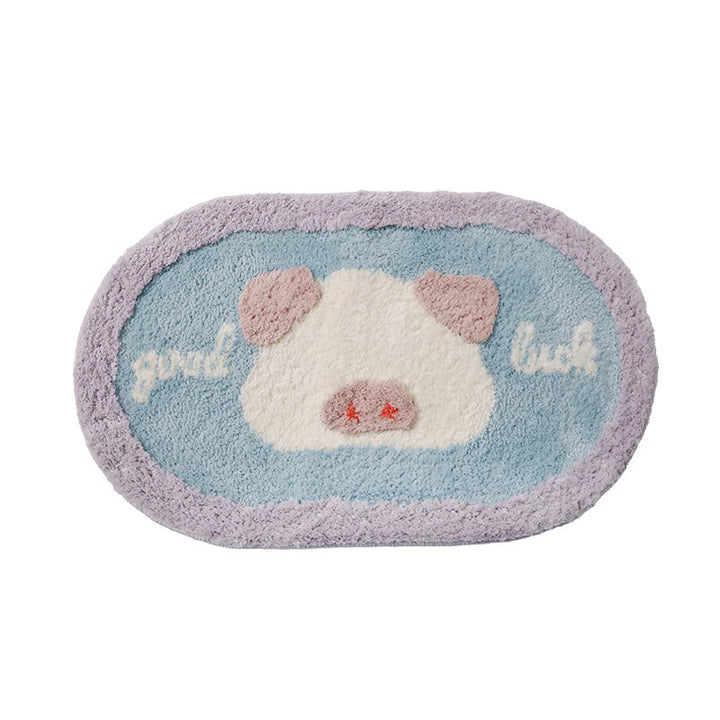 Playful Dog-Themed Floor Mat