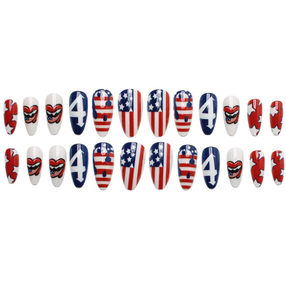 Artificial nails with creative patriotic design Stornfield