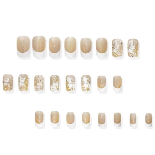 Elegant Floral Design Nail Art Enhancements Stornfield