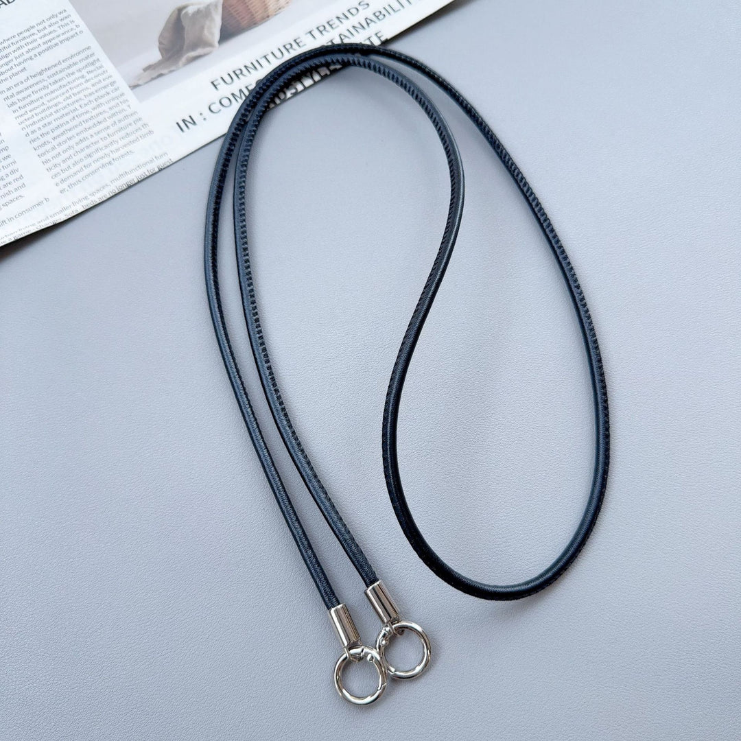 Premium Double-Ring Leather Lanyard Stornfield