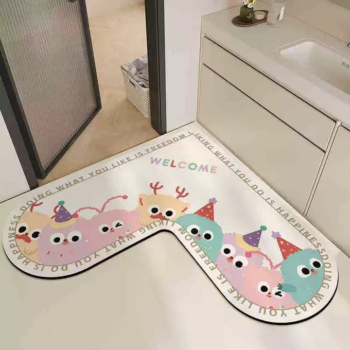 Cute Bear-Shaped Bath Mat