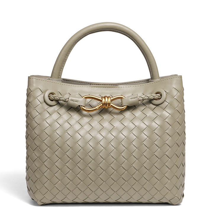 Elegant Braided Leather Tote Stornfield