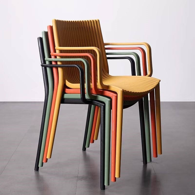 Contemporary Slatted Dining Chair Stornfield