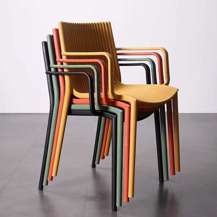 Contemporary Slatted Dining Chair Stornfield