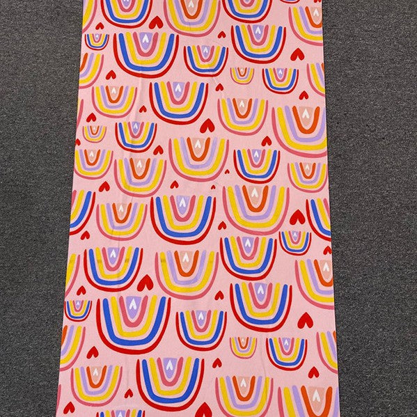 Beach towel with tropical flamingo design Stornfield