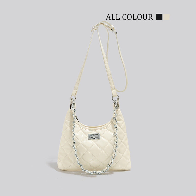 Quilted Chain-Handled Shoulder Bag Stornfield