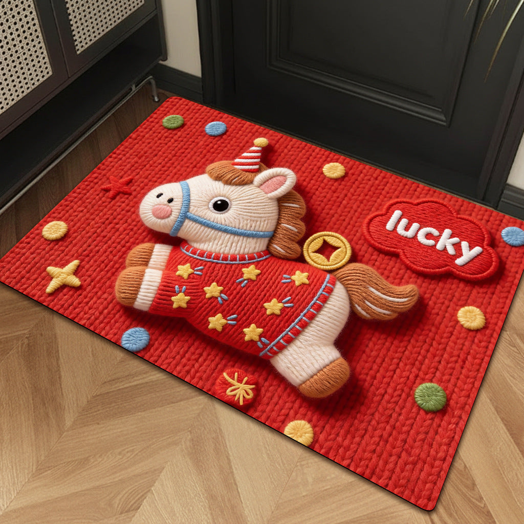 Playful Cartoon Unicorn Bath Mat Stornfield