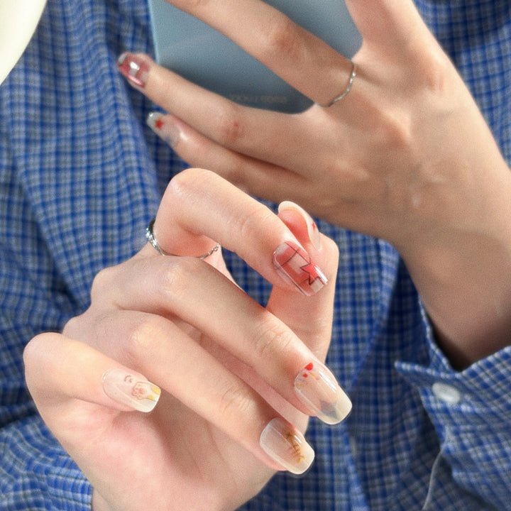 Creative Illustrative Press-On Nail Set Stornfield