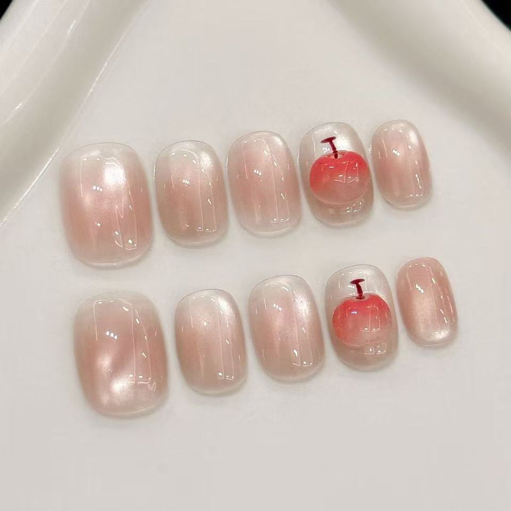 Artificial nails with delicate gradient and creative design Stornfield