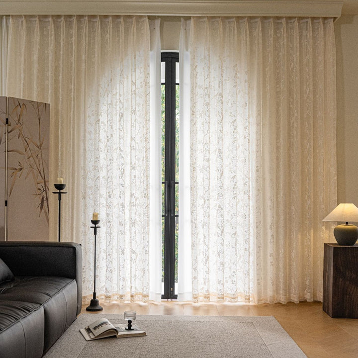 WoLace Embroidered Sheer Curtain Stornfield