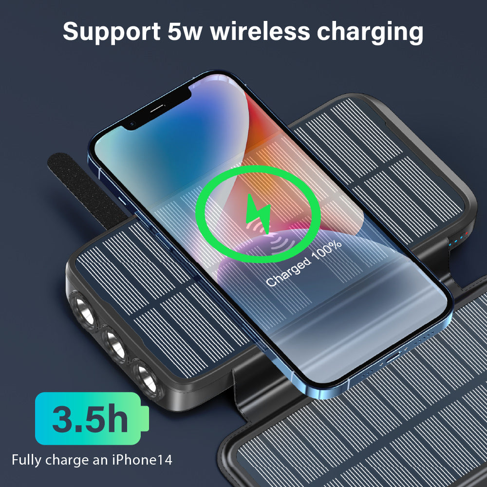 Solar Powerbank with Integrated Flashlight Stornfield