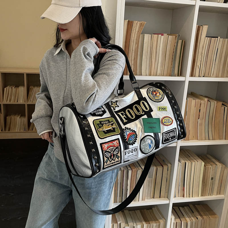 Stylish Patchwork Travel Duffel Bag Stornfield